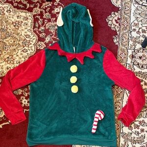 No Boundaries Green and Red Elf Sweater